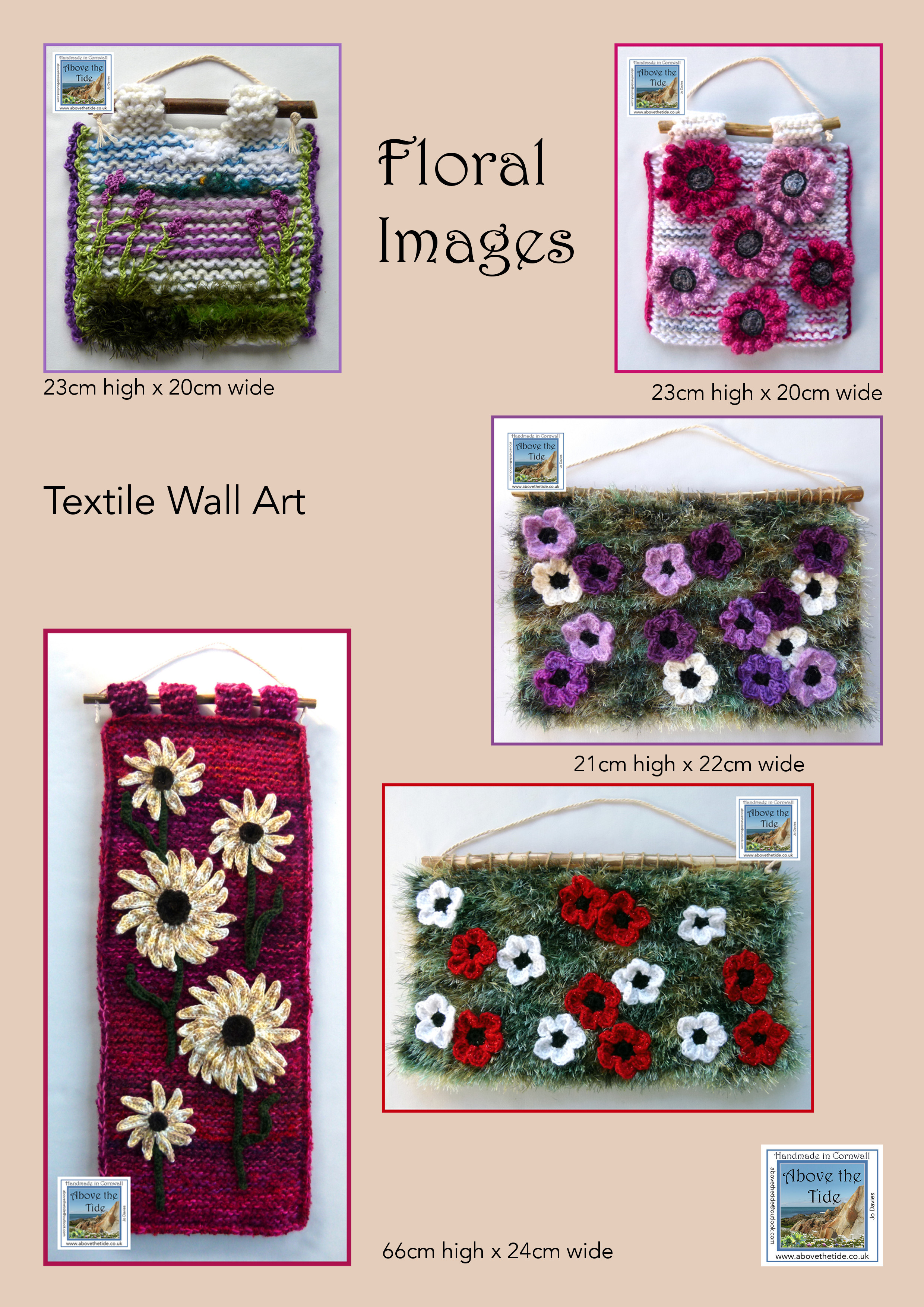 Textile Wall Art Floral Images